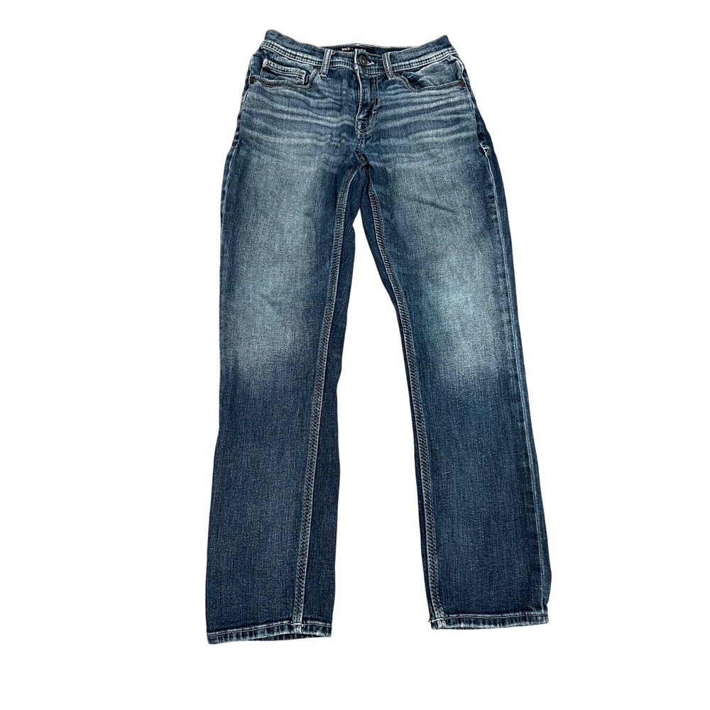 BKE Alec Mens Straight Leg Jeans 28x30 Medium Wash Stretch Denim Blue JB2898S165